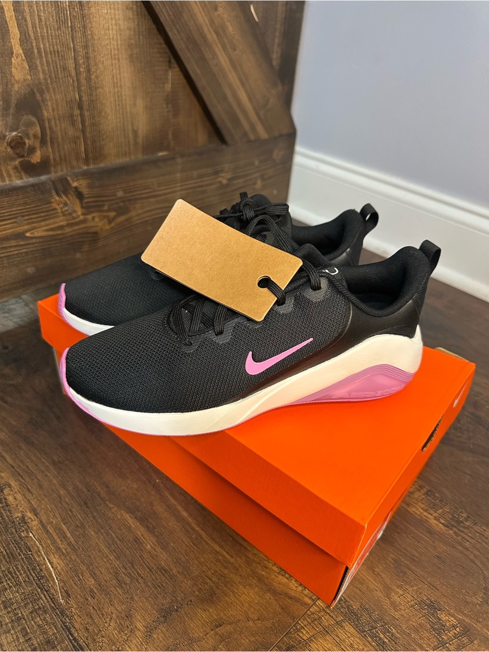 Nike Black and Pink womens Sneakers